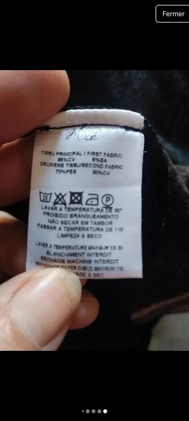 Lange zwarte jurk, 2 originele grijze zakken, G!ozé T40 – photo 6